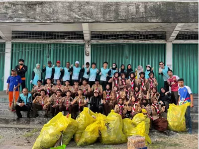 Aksi Gotong Royong Pramuka se-Kab Tanjung Jabung Barat